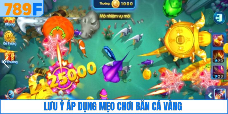Lưu ý quan trọng khi áp dụng mẹo chơi bắn cá vàng