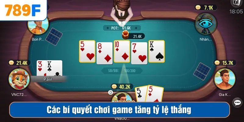 Các bí quyết chơi game tăng tỷ lệ thắng