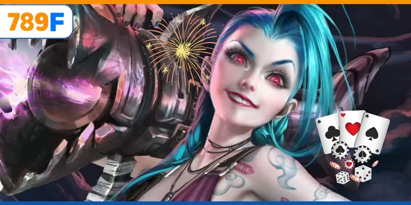 Giao tranh tổng là nơi Jinx bùng nổ sức mạnh và gây áp lực lớn.